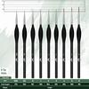 image:imageMr Pen Miniature Paint Brushes 9 Pcs Detail Paint Brush SetBlack