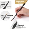 image:imageMr Pen Miniature Paint Brushes 9 Pcs Detail Paint Brush SetGold  Black