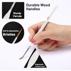 image:imageMr Pen Miniature Paint Brushes 9 Pcs Detail Paint Brush SetWhite