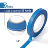 image:imageMr Pen Orange Yellow Masking Tape 06 Inch Wide 3 Rolls 3 x 55 Yards  Orange Yellow Painters TapeDark Blue