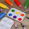 image:imageMr Pen Plastic Paint Palette 30 Pack 6 Wells  White Rectangular Paint Tray Palette for Painting DIY Craft