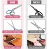 image:imageMr Pen Premium Tailor Scissors 8Inch  Heavy Duty Carbon Steel Sewing amp Fabric Scissors Tailor Shears UltraSharp for Smooth CuttingRainbow