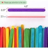 image:imageMr Pen Red Popsicle Sticks 45 Inch 200 Pack  Vibrant amp Smooth Craft Sticks Thick amp Durable Wood for DIY Crafts Toy Making School Projects Decorations amp Art ActivitiesRainbow