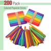 image:imageMr Pen Red Popsicle Sticks 45 Inch 200 Pack  Vibrant amp Smooth Craft Sticks Thick amp Durable Wood for DIY Crafts Toy Making School Projects Decorations amp Art ActivitiesRainbow