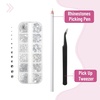 image:imageMr Pen Rhinestones 2000 pcs with Pick Up Tweezer amp Picking Pen  Clear Flatback Rhinestones for Crafts Nail Art Jewelry Making Embellishments DIY Crafts and Decorative Bling Projects
