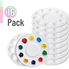 image:imageMr Pen Round Paint Tray Palettes 8 Pack  Plastic White Palettes for Students Kids Paint Holder DIY Craft Class Painting16 Pack