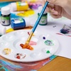 image:imageMr Pen Round Paint Tray Palettes 8 Pack  Plastic White Palettes for Students Kids Paint Holder DIY Craft Class Painting4 Pack