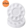 image:imageMr Pen Round Paint Tray Palettes 8 Pack  Plastic White Palettes for Students Kids Paint Holder DIY Craft Class Painting4 Pack