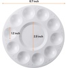 image:imageMr Pen Round Paint Tray Palettes 8 Pack  Plastic White Palettes for Students Kids Paint Holder DIY Craft Class Painting4 Pack