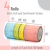 image:imageMr Pen Ruler Washi Tape Set 4 Pack Assorted Sizes Decorative Tape