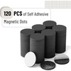 image:imageMr Pen Self Adhesive Magnet Square 150 pcs Flexible and Extra Thin  08x08 Magnetic Square with Adhesive Backing Perfect for Crafts DIY Projects amp Decorative MagnetBlack Round