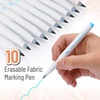 image:imageMr Pen Washable Fabric Markers for Sewing 10 Pack Blue Erasable  Water Soluble Embroidery Pen Bulk Fabric Marking Pens for Sewing10 Pack
