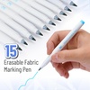 image:imageMr Pen Washable Fabric Markers for Sewing 10 Pack Blue Erasable  Water Soluble Embroidery Pen Bulk Fabric Marking Pens for Sewing15 Pack
