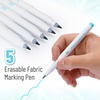 image:imageMr Pen Washable Fabric Markers for Sewing 10 Pack Blue Erasable  Water Soluble Embroidery Pen Bulk Fabric Marking Pens for Sewing5 Pack