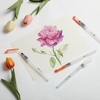image:imageMr Pen Watercolor Brush Pens 12 pcs  6 x Point Tips and 6 x Flat Tips Styles Nylon Bristles Refillable Watercolor Pens for Acrylic Gouache Crayons