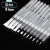 image:imageMr Pen Watercolor Brush Pens 12 pcs  6 x Point Tips and 6 x Flat Tips Styles Nylon Bristles Refillable Watercolor Pens for Acrylic Gouache Crayons