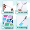 image:imageMr Pen Watercolor Brush Pens 3 pcs 3 x Point Tips Styles  Nylon Bristles Refillable Watercolor Pens for Acrylic Gouache Crayons Ideal for Artists Drawing Sketching
