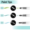 image:imageMr Pen Watercolor Brush Pens 3 pcs 3 x Point Tips Styles  Nylon Bristles Refillable Watercolor Pens for Acrylic Gouache Crayons Ideal for Artists Drawing Sketching