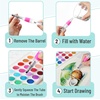 image:imageMr Pen Watercolor Brush Pens 4 pcs 3 x Point Tips and Flat Tips Styles  Large Nylon Bristles Refillable Watercolor Pens for Acrylic Gouache Crayons Ideal for Artists Drawing Sketching