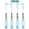 image:imageMr Pen Watercolor Brush Pens 4 pcs 4 x Point Tips Blue Set Large  Nylon Bristles Refillable Watercolor Pens for Acrylic Gouache Crayons Ideal for Artists Drawing Sketching
