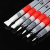 image:imageMr Pen Watercolor Brush Pens 6 pcs  3 x Point Tips and 3 x Flat Tips Styles Nylon Bristles Refillable Watercolor Pens for Acrylic Gouache Crayons
