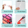 image:imageMr Pen Watercolor Brush Pens 6 pcs  3 x Point Tips and 3 x Flat Tips Styles Nylon Bristles Refillable Watercolor Pens for Acrylic Gouache CrayonsLarge
