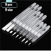 image:imageMr Pen Watercolor Brush Pens 9 pcs  6 x Point Tips and 3 x Flat Tips Styles Nylon Bristles Refillable Watercolor Pens for Acrylic Gouache Crayons
