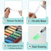 image:imageMr Pen Watercolor Brush Pens 9 pcs  6 x Point Tips and 3 x Flat Tips Styles Nylon Bristles Refillable Watercolor Pens for Acrylic Gouache Crayons