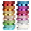 image:imageMr Pen Glitter Washi Tape Set 24 Rolls 6mm10mm  Thin Metallic Decorative Tape Set for Bullet Journal Scrapbook Arts Crafts Planners and Gift Packaging