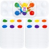 image:imageMr Pen Plastic Paint Palette 30 Pack 6 Wells  White Rectangular Paint Tray Palette for Painting DIY Craft