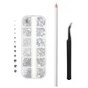 image:imageMr Pen Rhinestones 2000 pcs with Pick Up Tweezer amp Picking Pen  Clear Flatback Rhinestones for Crafts Nail Art Jewelry Making Embellishments DIY Crafts and Decorative Bling Projects
