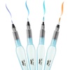 image:imageMr Pen Watercolor Brush Pens 4 pcs 4 x Point Tips Blue Set Large  Nylon Bristles Refillable Watercolor Pens for Acrylic Gouache Crayons Ideal for Artists Drawing Sketching