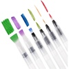 image:imageMr Pen Watercolor Brush Pens 6 pcs  3 x Point Tips and 3 x Flat Tips Styles Nylon Bristles Refillable Watercolor Pens for Acrylic Gouache CrayonsLarge