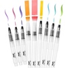image:imageMr Pen Watercolor Brush Pens 9 pcs  6 x Point Tips and 3 x Flat Tips Styles Nylon Bristles Refillable Watercolor Pens for Acrylic Gouache Crayons