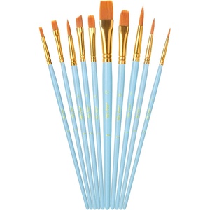 image:imageMr Pen Acrylic Paint Brushes Set 10 Pack Round amp Pointed Tip  Nylon Hair Artist Brushes for Watercolor Oil Rock Face Nail Miniature Canvas Detailing Drawing Art SuppliesSky Blue
