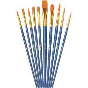 image:imageMr Pen Acrylic Paint Brushes Set 10 Pack Round amp Pointed Tip  Nylon Hair Artist Brushes for Watercolor Oil Rock Face Nail Miniature Canvas Detailing Drawing Art SuppliesMidnight Current