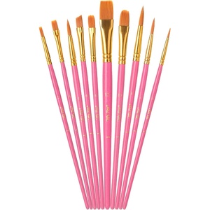 image:imageMr Pen Acrylic Paint Brushes Set 10 Pack Round amp Pointed Tip  Nylon Hair Artist Brushes for Watercolor Oil Rock Face Nail Miniature Canvas Detailing Drawing Art SuppliesBerry Bloom