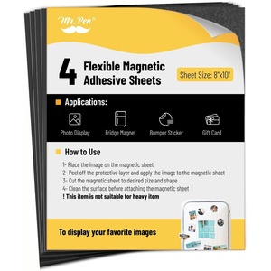 image:imageMr Pen Adhesive Magnetic Sheets 8 x 10 6 Pack Cuttable Magnets Flexible Magnet Sheets with Adhesive for Crafts Photos Classroom Decorations Easy Peel and Stickers for Planning8 x 10