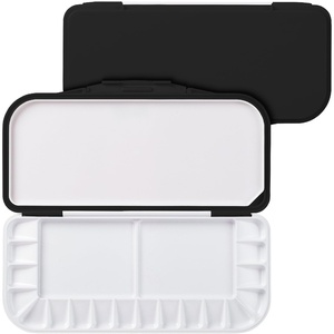image:imageMr Pen Airtight Watercolor Palette with Lid 18 Wells amp 2 Mixing Areas  Lightweight Sealing Paint Palette for Travel Painting Watercolor Mixing Art Class and Studio UseBlack