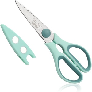 image:imageMr Pen All Purpose Kitchen Shears with Protective Sheath 8 Inch  Dishwasher Safe Stainless Steel Food Scissors with MicroSerrated Blades Durable Utility Kitchen Shears Gray amp OrangeTeal