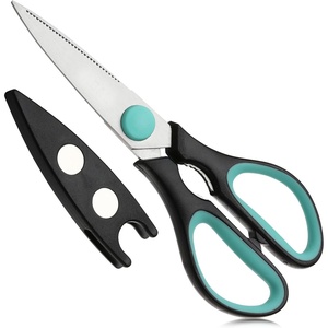 image:imageMr Pen All Purpose Kitchen Shears with Protective Sheath 8 Inch  Dishwasher Safe Stainless Steel Food Scissors with MicroSerrated Blades Durable Utility Kitchen Shears Gray amp OrangeBlack