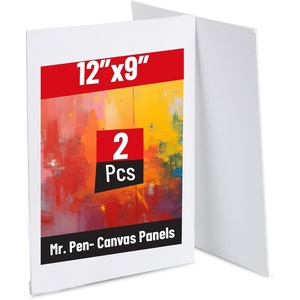 image:imageMr Pen Canvas Panels 2 Pack 11x14 Inches  Triple Primed for Oil amp Acrylic Paints Canvas Boards for Painting Painting Blank Canvas for Painting 3mm Thickness9x12 Inches  2 Pack