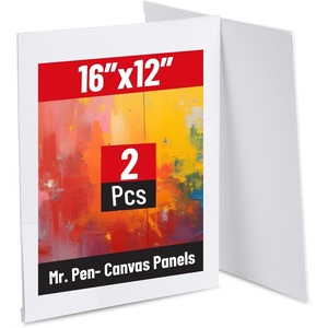 image:imageMr Pen Canvas Panels 2 Pack 11x14 Inches  Triple Primed for Oil amp Acrylic Paints Canvas Boards for Painting Painting Blank Canvas for Painting 3mm Thickness12x16 Inches  2 Pack