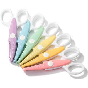image:imageMr Pen Craft Scissors Decorative Edge 6 Pack Pastel Colors  Zig Zag Scissors for Crafting Scrapbooking Fancy Pattern DesignWhite  Pastel