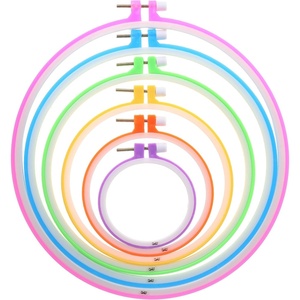 image:imageMr Pen Embroidery Hoops Set 6 pcs 34 inch to 102 inch  Assorted Colors Plastic Embroidery Hoop Cross Stitch Hoops Embroidery Rings Cross Stitch Plastic Sewing Rings Hoops