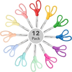 image:imageMr Pen Kids Scissors 6 Pack 5 Inch Pastel Macaroon Color Ages 4  Stainless Steel Blunt Tip amp Ergonomic Plastic Handle Right amp Left Handed Safety Scissors for Kids Ages 68Rainbow Hues