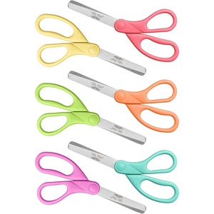 image:imageMr Pen Kids Scissors 6 Pack 5 Inch Pastel Macaroon Color Ages 4  Stainless Steel Blunt Tip amp Ergonomic Plastic Handle Right amp Left Handed Safety Scissors for Kids Ages 68Tropical Candy