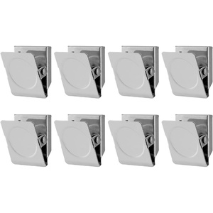 image:imageMr Pen Magnetic Clips 8 Pack Silver 12 Inch Metal Clips  Refrigerator MagnetsSilver