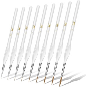 image:imageMr Pen Miniature Paint Brushes 9 Pcs Detail Paint Brush SetWhite