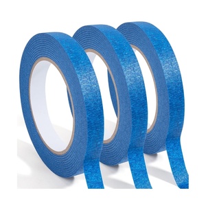 image:imageMr Pen Orange Yellow Masking Tape 06 Inch Wide 3 Rolls 3 x 55 Yards  Orange Yellow Painters TapeDark Blue